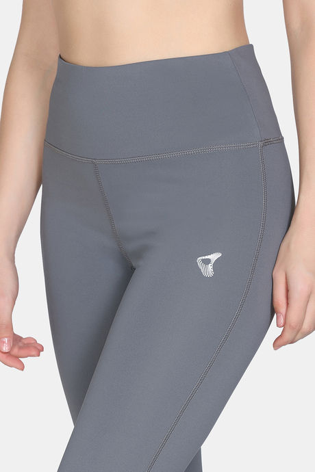 Zelocity Quick Dry Gym Leggings - Steel Grey — image 6